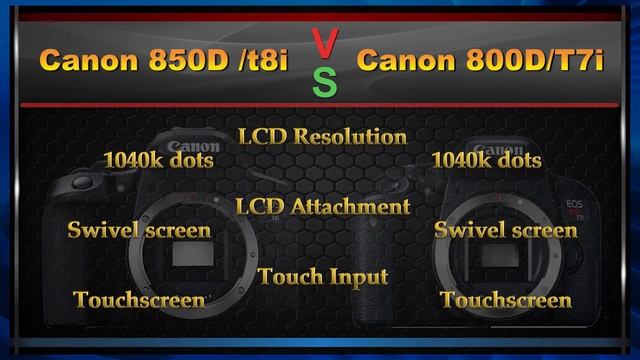 Canon EOS 850D/T8i vs Canon 800D/T7i Comparison Video (Spec Comparison) смотреть онлайн
