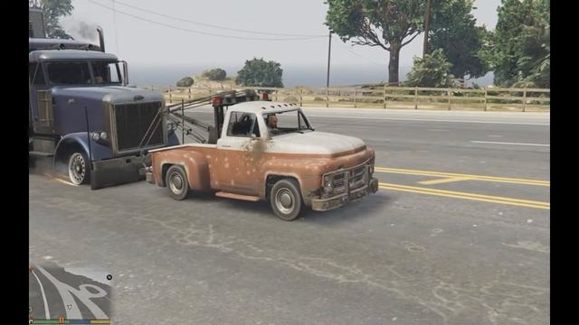 GTA5 Работа на эвакуаторе. смотреть онлайн
