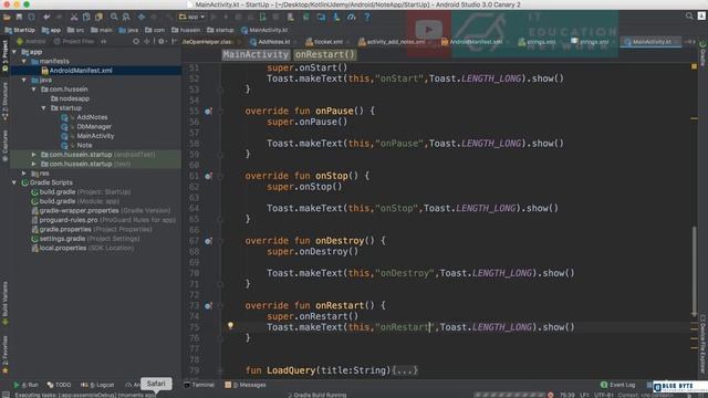 Kotlin android tutorial - 57 - The Activity Lifecycle смотреть онлайн