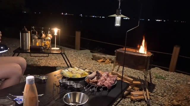 내돈내산 새로운 장비들로 우리 집 분위기 싹 바꿨어요! NEW셋팅으로 360° 파노라마 뷰 바다캠핑?✨