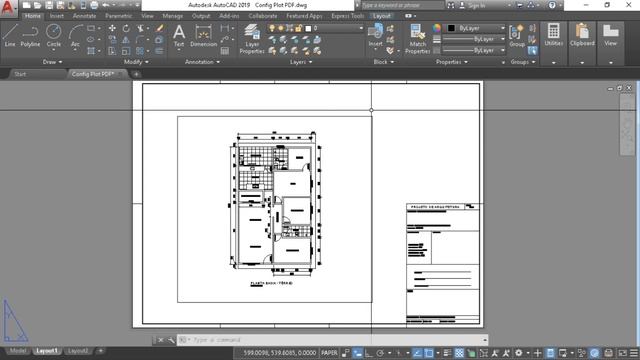 Como configurar arquivo para plotagem em PDF no layout | AutoCAD 2019 смотреть онлайн