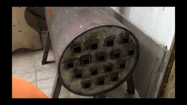 Простейшая ПЕЧЬ из газового балона. Самодельная печь на газу в твой гараж. смотреть онлайн