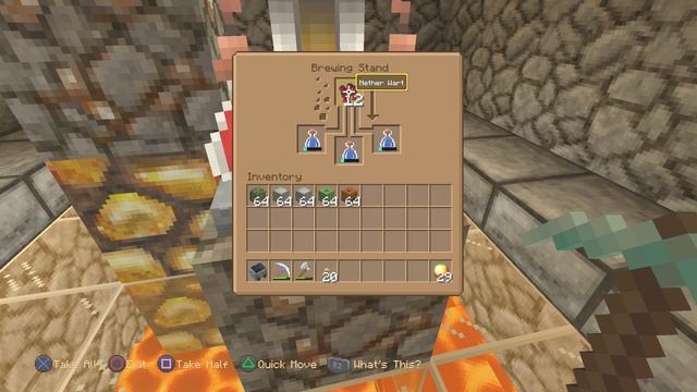 Minecraft PS4 - How to Make a Fire Resistance Potion for 8 Minutes Duration [0091] смотреть онлайн