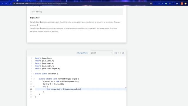 Day 16 : Exceptions : Hacker Rank : Java : 30 Days of Code смотреть онлайн
