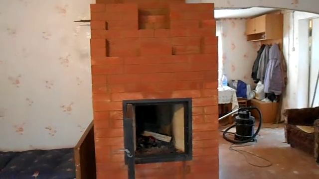 отопительно-варочная печь со встроенным камином смотреть онлайн