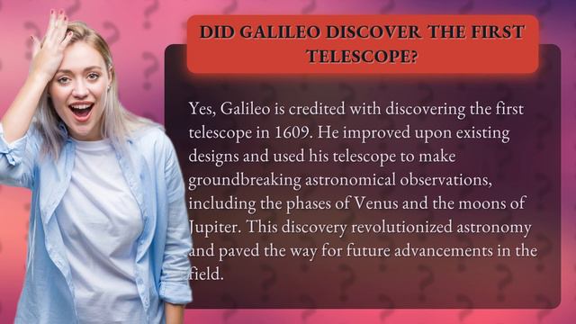 Did Galileo discover the first telescope? смотреть онлайн