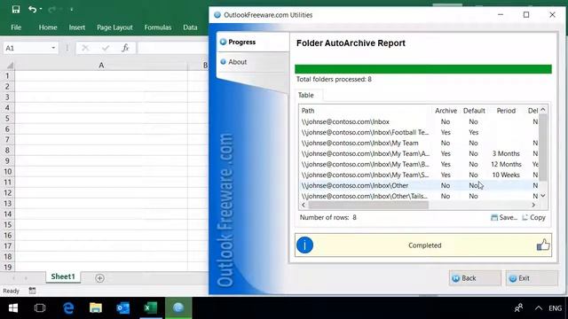 Get Report on Outlook Folders AutoArchiving смотреть онлайн