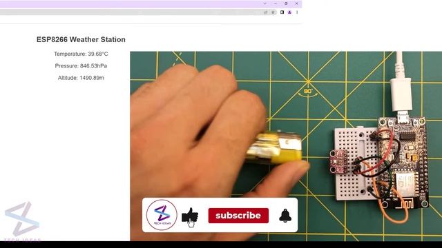 ESP8266 Weather Station | NodeMCU Web Server BMP280 temperature webserver Arduino смотреть онлайн
