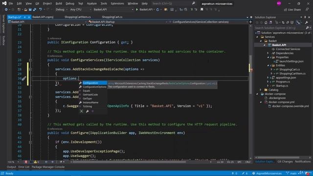 36 Connect Redis Docker Container from Basket API Microservice w AddStackExchange смотреть онлайн