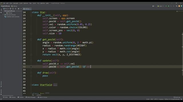 Космические "Воксели" на Python [ Pygame ] смотреть онлайн