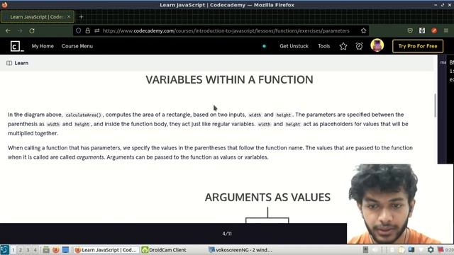 Learn about Parameters and Arguments in js fully Easy step by step Tutorial Hindi смотреть онлайн