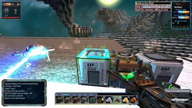 Fortresscraft Evolved Let's Play S. 1 E. 14 - Item Transport Ideas смотреть онлайн