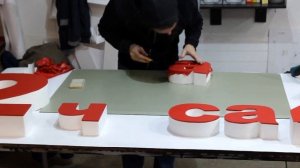процесс изготовления объёмных букв Часть 1