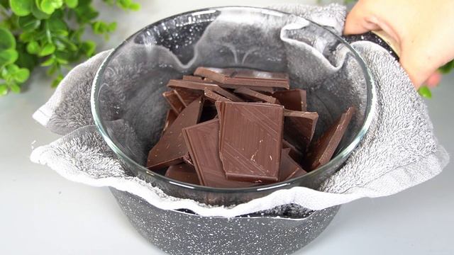 WITHOUT flour! Without sugar! ONLY 2 ingredients! Chocolate dessert in 5 minutes without baking! смотреть онлайн