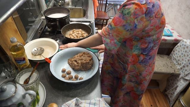 (124)  СЕМЬЯ НАКОРМЛЕНА! ПЕРВОЕ И ВТОРОЕ В ОДНОЙ КАСТРЮЛЕ!!!