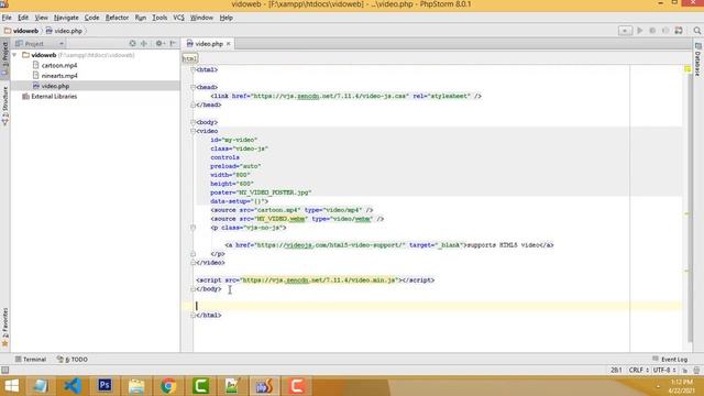 How to Add the Video Player using Php tamil смотреть онлайн