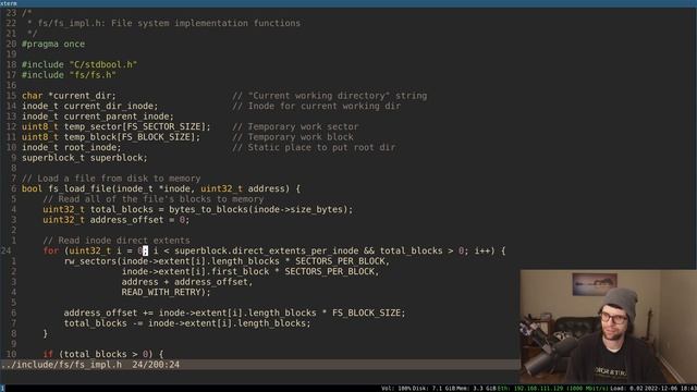 Start create_file Function | 32 Bit OS Dev (in C) смотреть онлайн