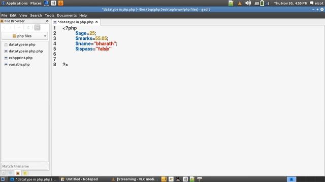 data type in php lesson 1 смотреть онлайн