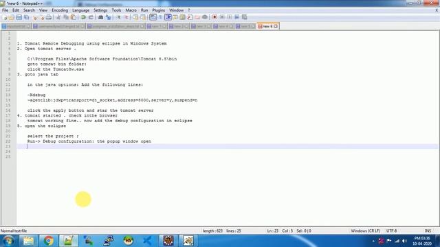 Tomcat Remote Debug Using Eclipse in Windows смотреть онлайн