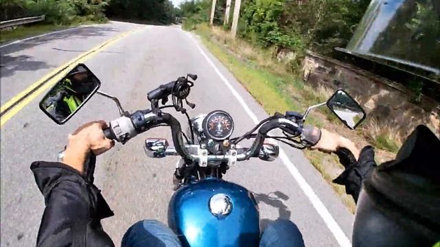 POV ride on a 1985 Honda Rebel 250 смотреть онлайн