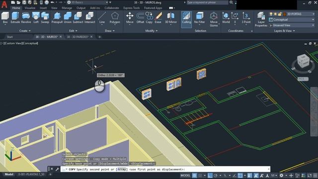 OTIMIZACAD #41 - COMO FAZER UMA CASA EM 3D NO AUTOCAD (AULA 4 - JANELAS) смотреть онлайн