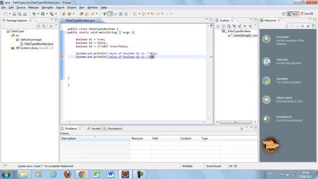 Java Programming tutorial-9 Datatypes Boolean-Ozan KARADEMİR.mp4 смотреть онлайн