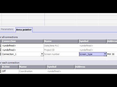 WinCC Flexible - Область поинтер, номер окна - Area pointer Screen number смотреть онлайн