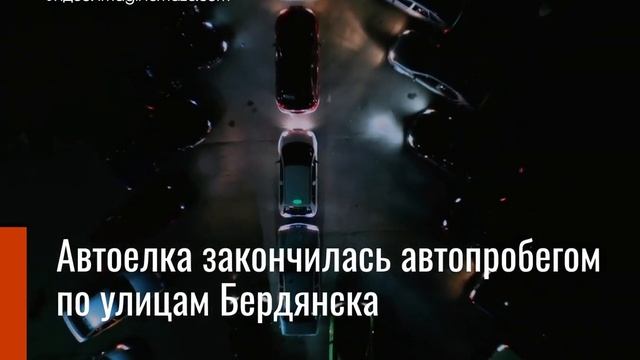 Автоелка Бердянска – местные водители отметили Новый год