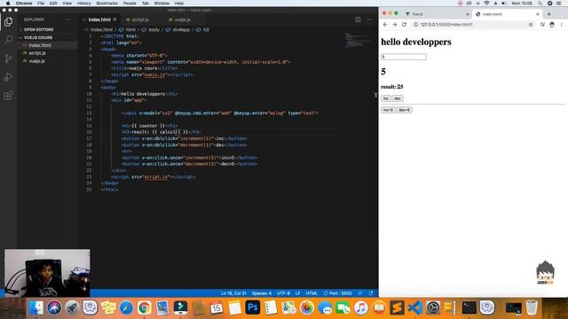 Getting started with vueJS - Computed Properties - 09 смотреть онлайн