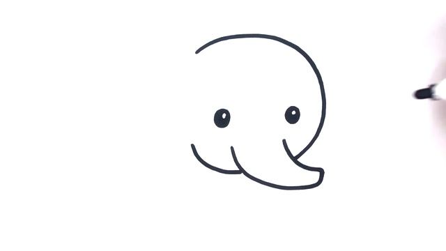 How to Draw Elephant Easy | Drawing Easy Step by Step | Bolalar uchun fil chizish смотреть онлайн