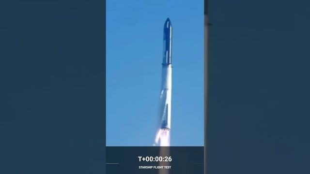 SpaceX launches Starship rocket but suffers mid-flight failure #Shorts смотреть онлайн