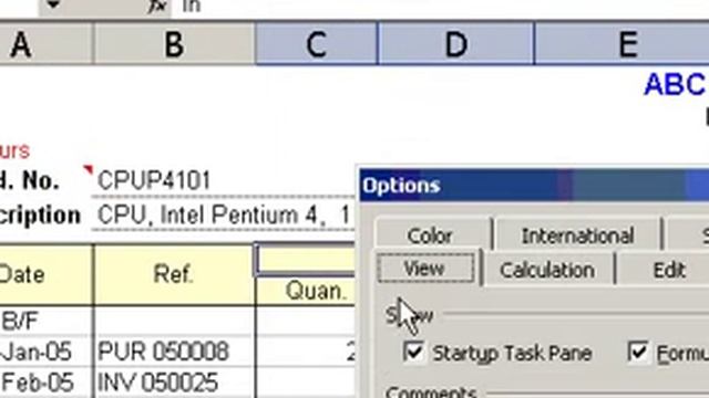 Microsoft Office Excel 2003 Display or hide the status bar смотреть онлайн