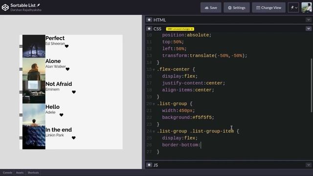 How to Create Sortable List With Draggable Items using HTML CSS  JavaScript  Sortable.js