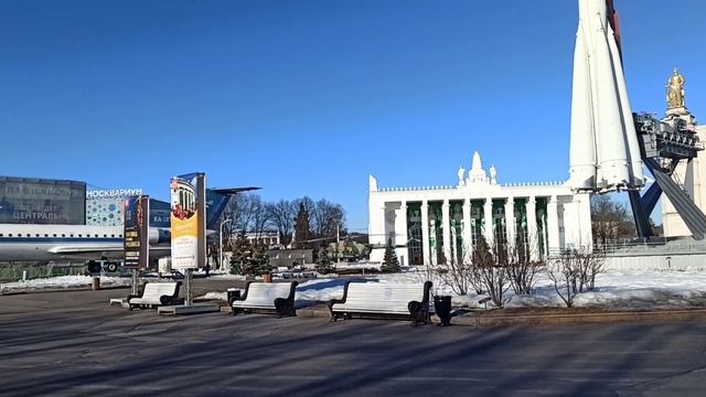 Куда можно сходить в Москве? Наконец то приехала на ВДНХ! Москва 15 марта 2022 смотреть онлайн