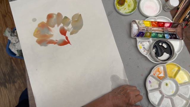 Showing Transparency in Chinese Painting - Hibiscus on Premium Double Xuan смотреть онлайн