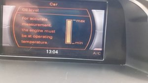Уровень масла Audi a4 b8