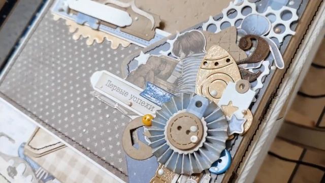 Детский фотоальбом для мальчика Маленький герой\ обзор \ скрапбукинг смотреть онлайн