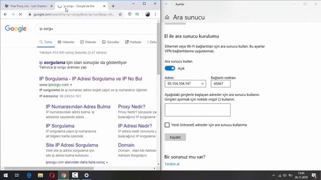 Windows 10 Proxy Kurulumu (Elite ve Anonymous Proxy List) смотреть онлайн