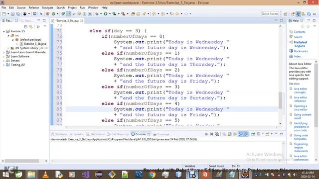 Introduction To Java Programming - Exercise 3 5b смотреть онлайн