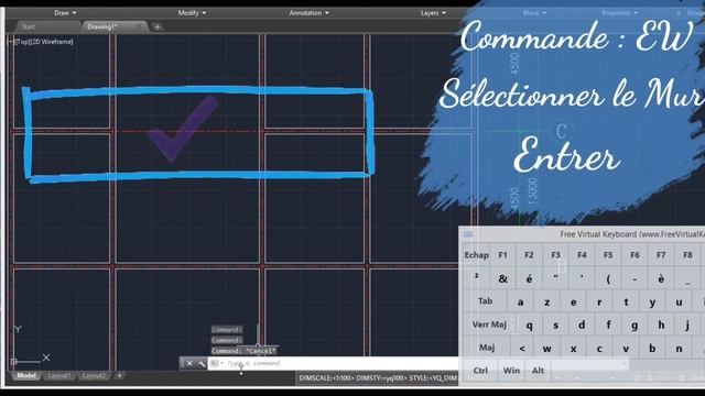 Méthode pour supprimer un mur en utilisant YQArch AutoCAD| Supprimer correctement une poutre |YQArc смотреть онлайн