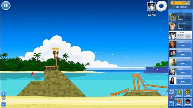 Angry Birds: Level 8 (Surf and Turf) Facebook HD (3 stars) смотреть онлайн