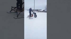 Одноколёсный снегоход