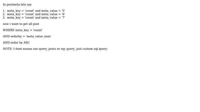 Wordpress: Custom Query for wp_posts using wp_postmeta смотреть онлайн
