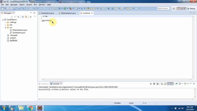 How to serialize primitive values? | Java Serialization | Java IO | Java Tutorial смотреть онлайн