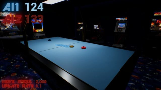 AI learning to play air hockey LIVE! | Unreal Engine 4 смотреть онлайн
