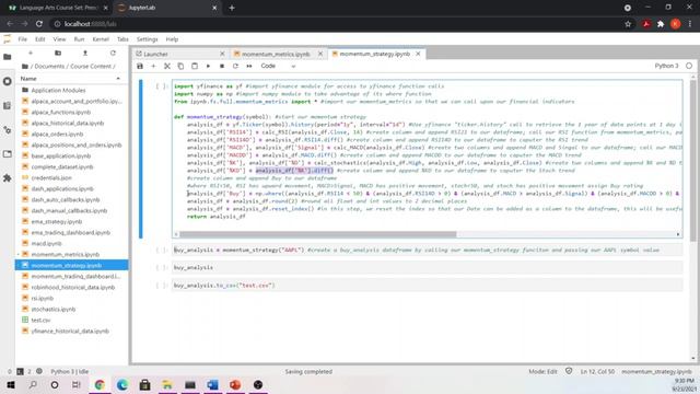 029 Momentum Strategy Coding Example смотреть онлайн