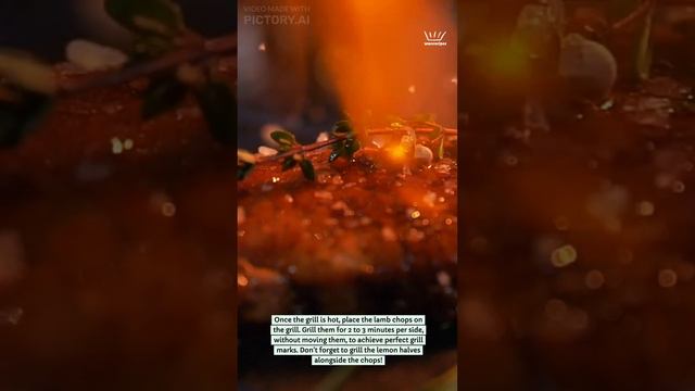 Grilled Lemon Thyme Lamb Chops 🍋🌿 | #shortsrecipe смотреть онлайн