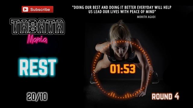 TABATA Song w/ Timer - 4 Min Workout - TABATAMANIA смотреть онлайн