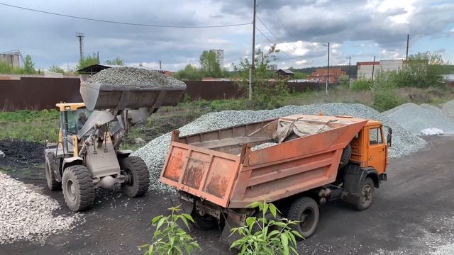 Погрузка КАМАЗА щебнем 20-40 г.Ижевск смотреть онлайн