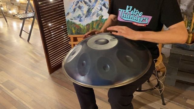 Слушать игру на Ханге. Звучание Хэндпан РЕ МИНОР КУРД (D MINOR KURD), от мастерской "BODHI" смотреть онлайн